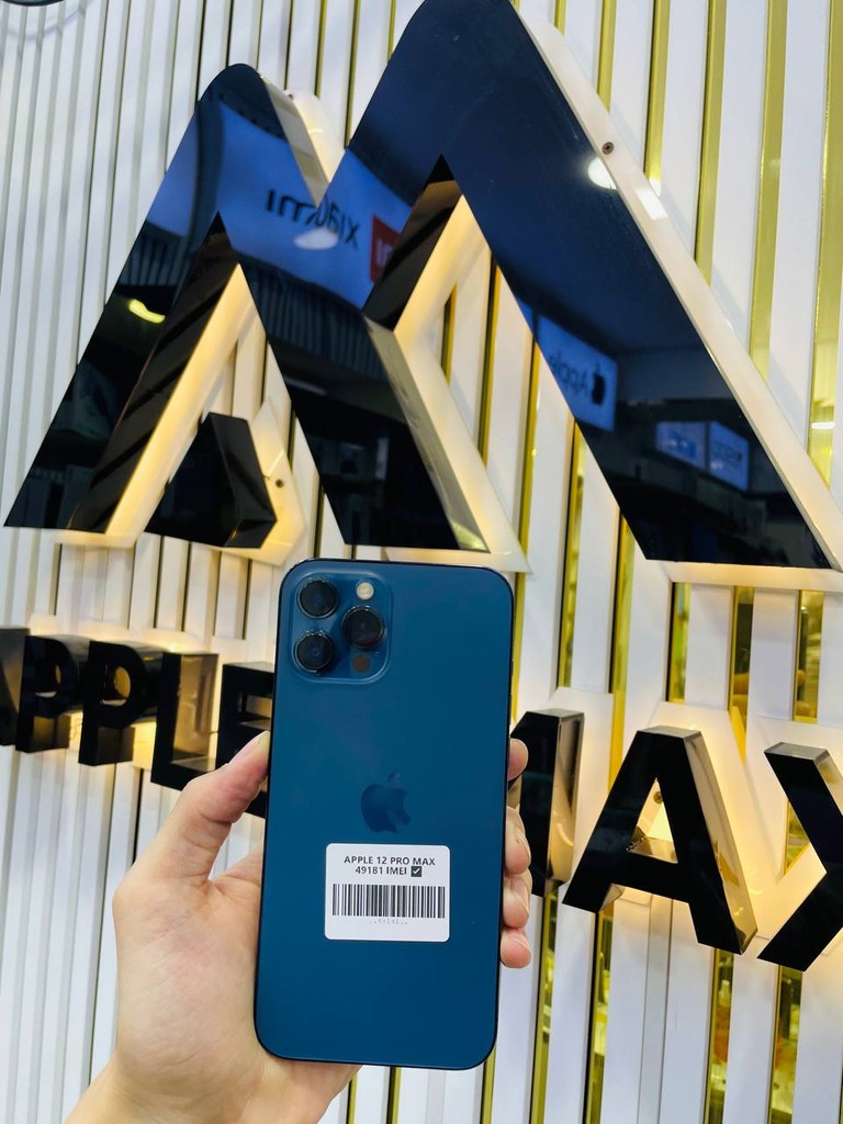 Apple iPhone 12 Pro Max, 128GB BLUE, 80% batareya, 30 kun garanti image 1