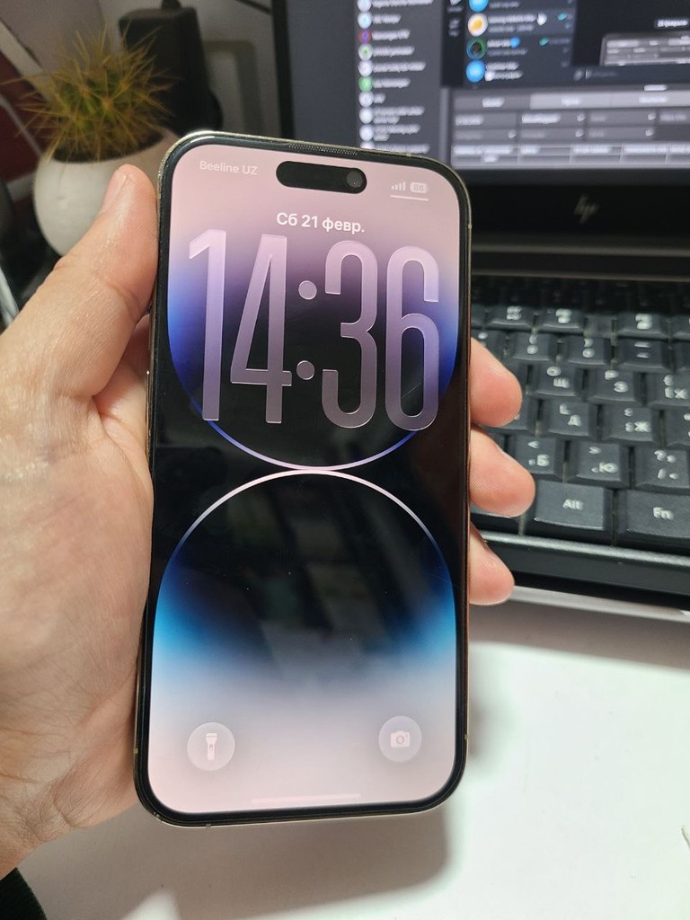 iPhone 14 Pro, 256GB, GOLD, 81% batareya image 2