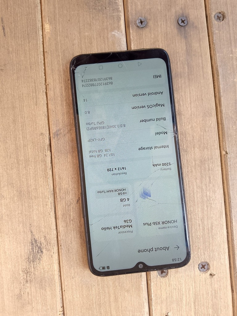 Honor X5B Plus 128GB, ishlayotgan, orqa kamera shisha singan image 1