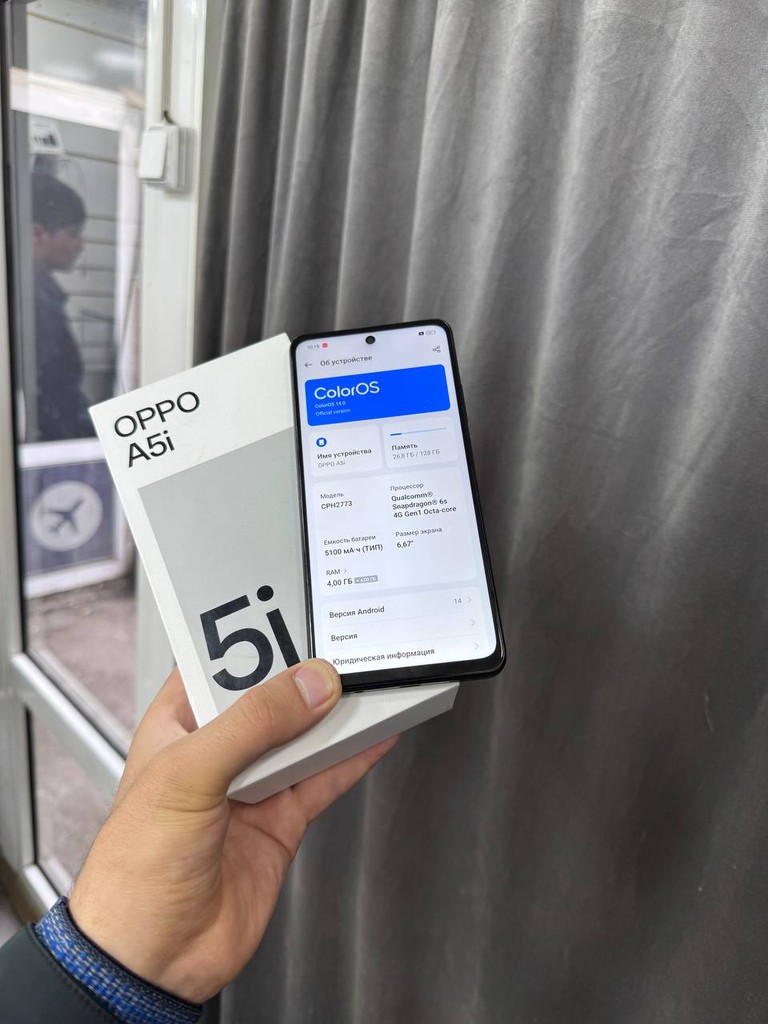 Oppo A5i 8/128GB, 5100mAh, ideal holatda image 2