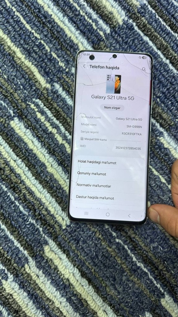 Samsung S21 Ultra 12/256GB, Zo'r holat, 145$ image 3