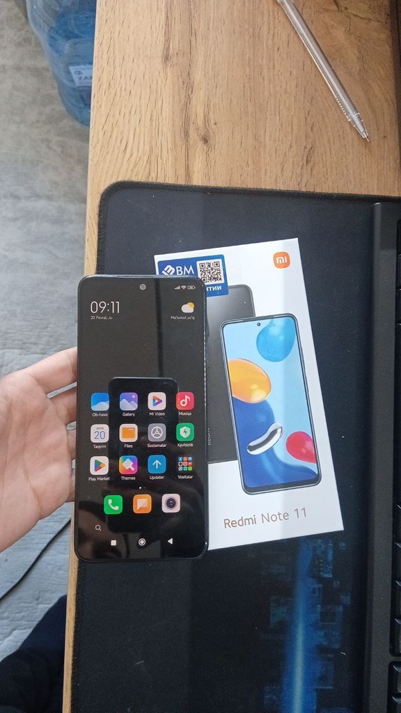 Redmi Note 11 6GB/128GB, yangi, karobka bor image 2