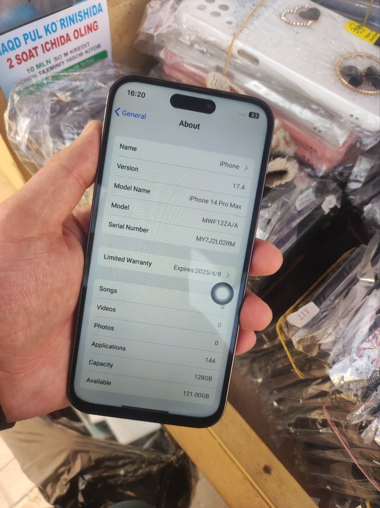 iPhone 14 Pro Max kopiya, 128GB, ishlaydi image 6