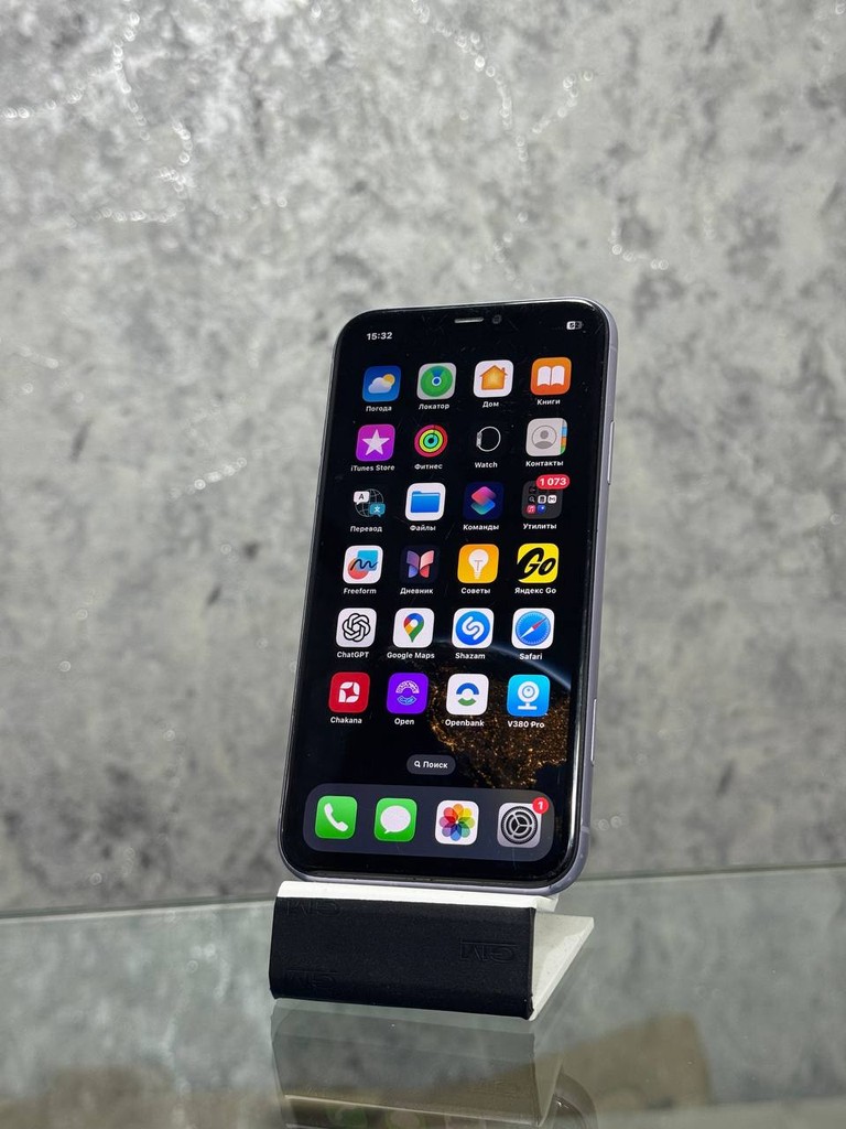 iPhone 11 64GB, ekran almashtirilgan, ishlaydi, bateriya yaxshi image 2