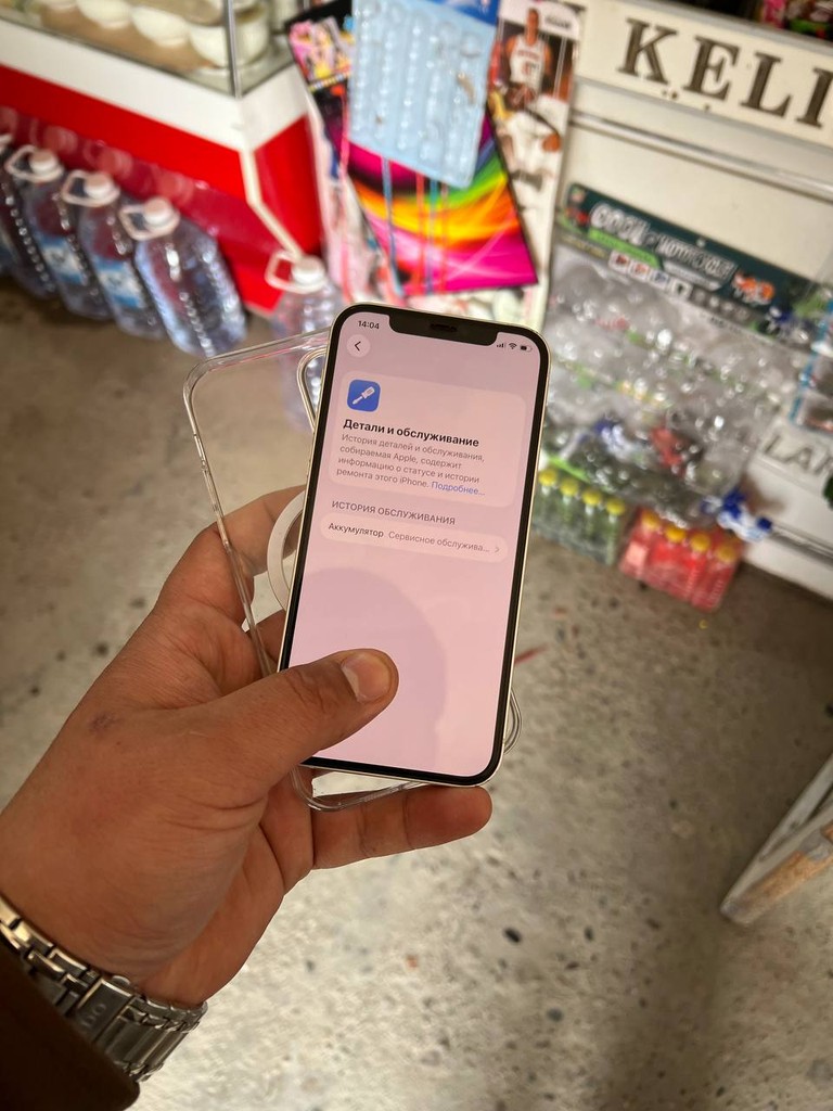 iPhone 12 128GB, oq rang, 2 SIM, 76% batareya, garantiya image 3