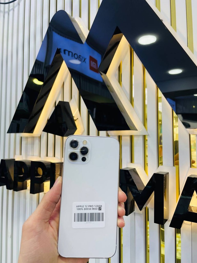 iPhone 12 Pro 128GB - White, 100% battery, 30 kun garanti image 1