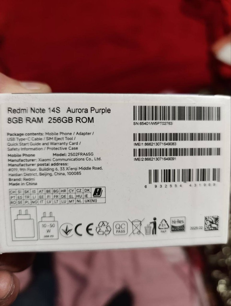 Redmi Note 14S 8/256, ideal holatda image 2