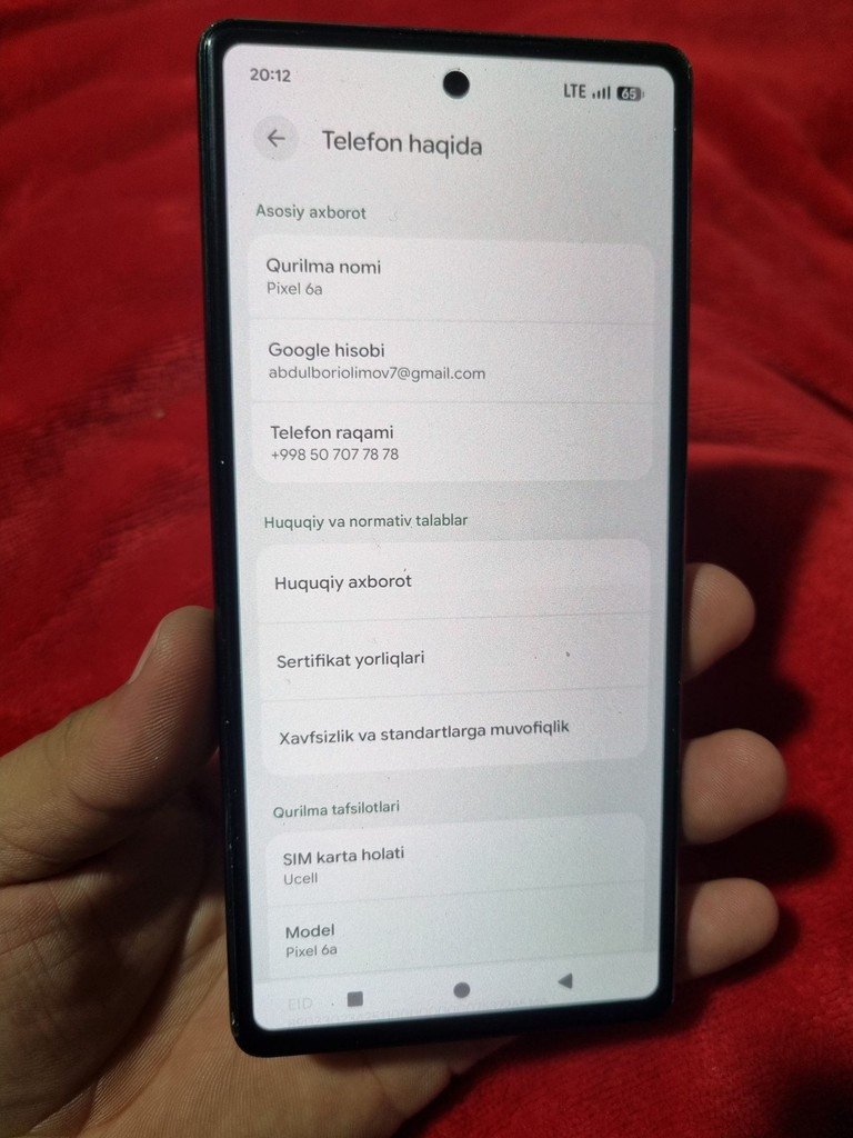 Google Pixel 6a 6/128GB - 1 oy garanti, SIM+eSIM image 2