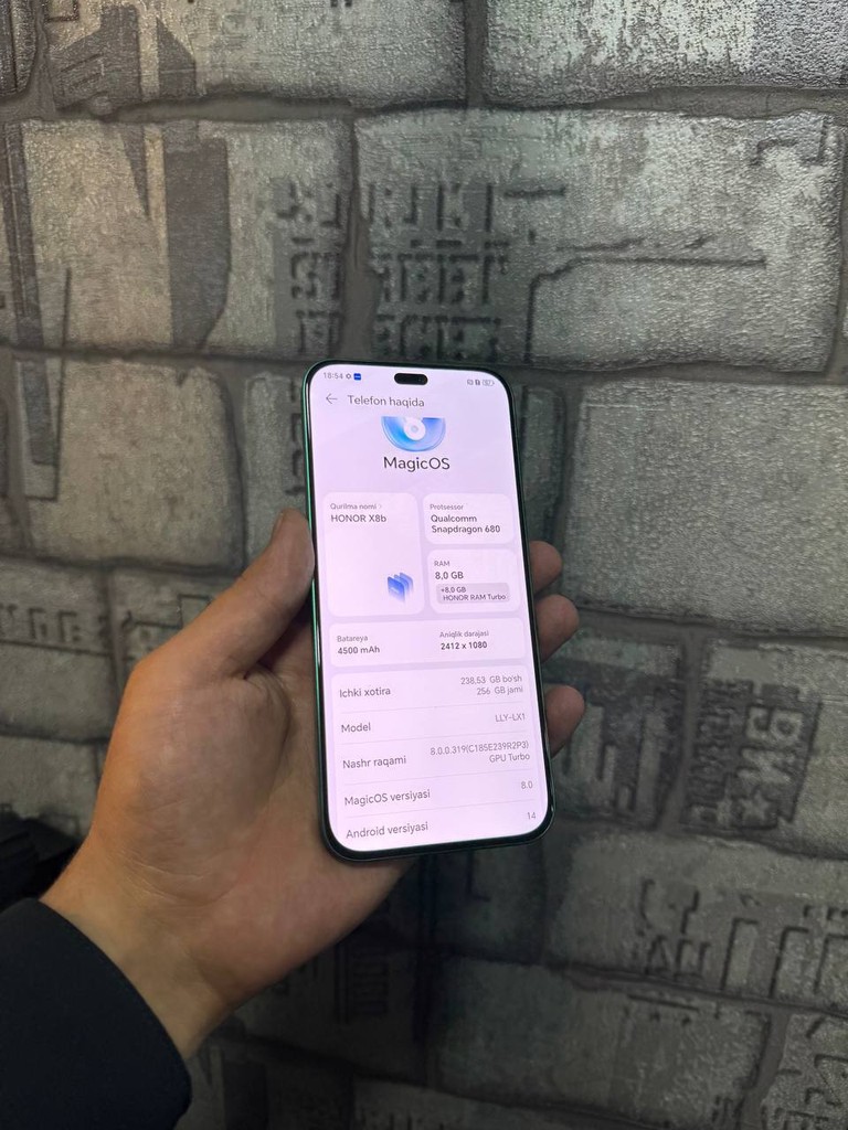 Honor X8B 16/256 - 4500 mAh, IMEI tekshirildi image 2