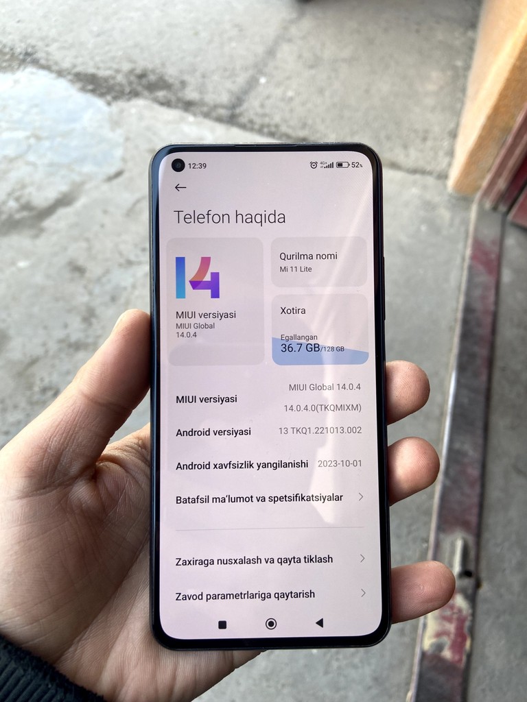 Xiaomi 11 Lite — 6GB RAM / 128GB, zo'r holatda image 1
