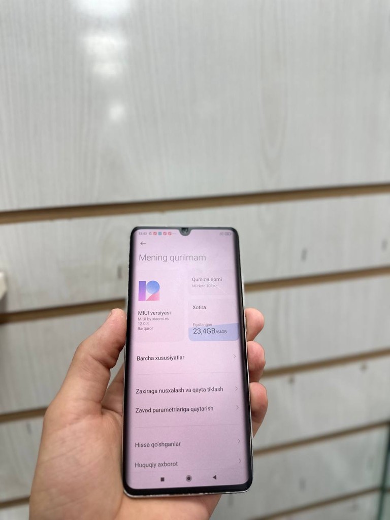 Mi Note 10 Lite, oq rang, 128GB/6GB RAM image 3
