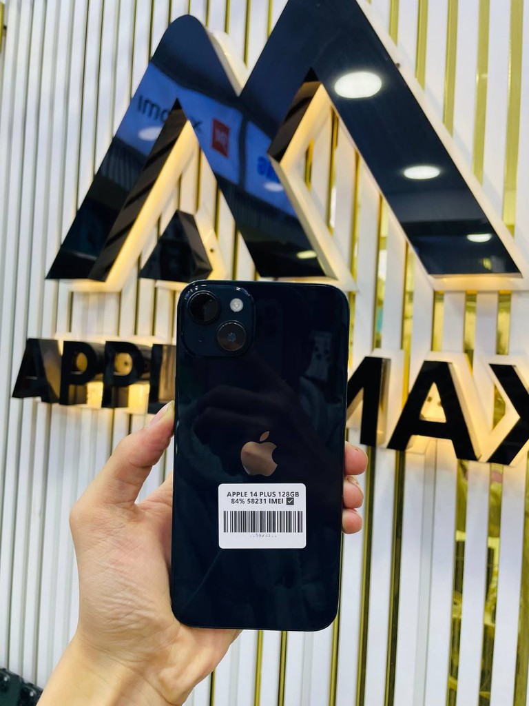 iPhone 14 128GB - Midnight, 84% battery, 30 kun garanti image 1