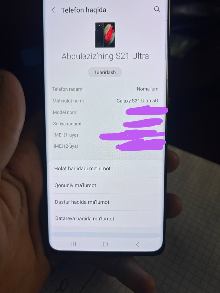 Samsung S21 Ultra 256GB, NEW, qora image 3