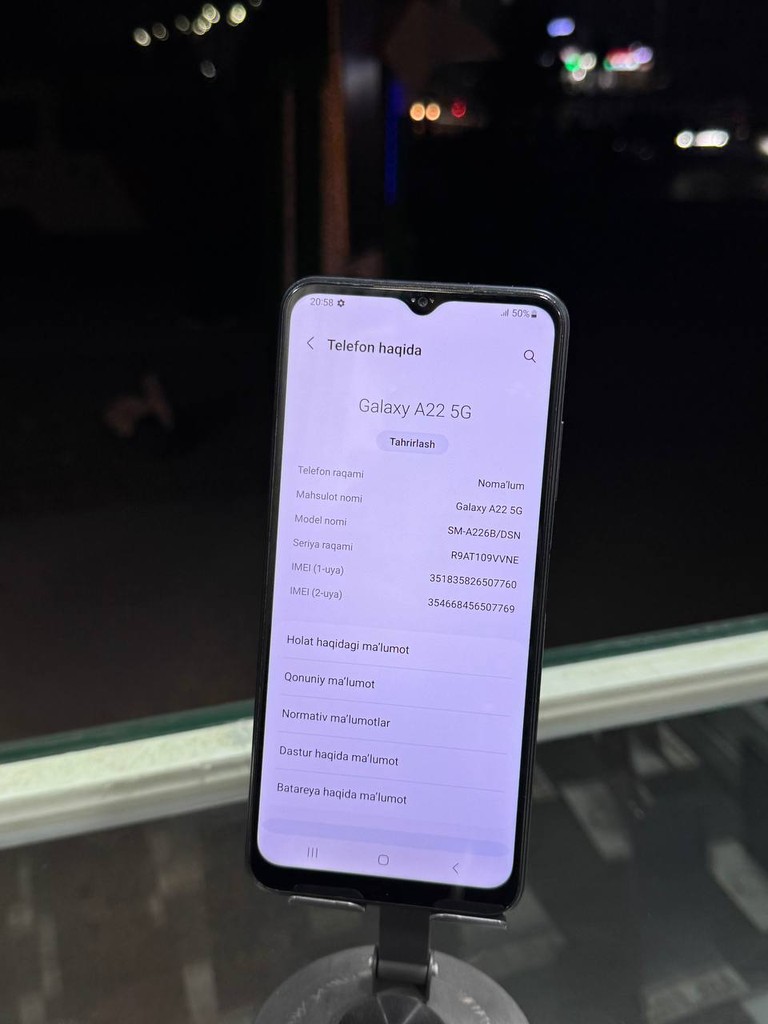 Samsung A22 5G, 4/64, yaxshi holatda image 1