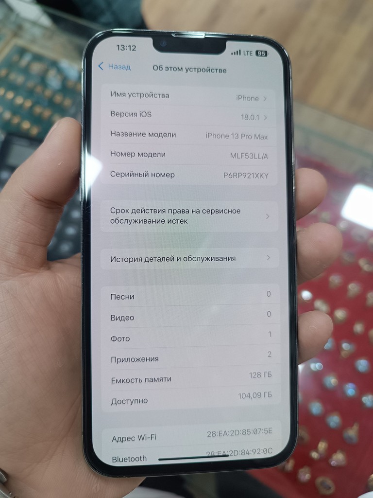 iPhone 13 Pro Max 128GB, Qora, ishlaydi, iCloud mavjud image 2