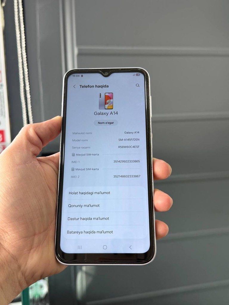 Samsung A14, 4/64GB, Ideal holatda image 1