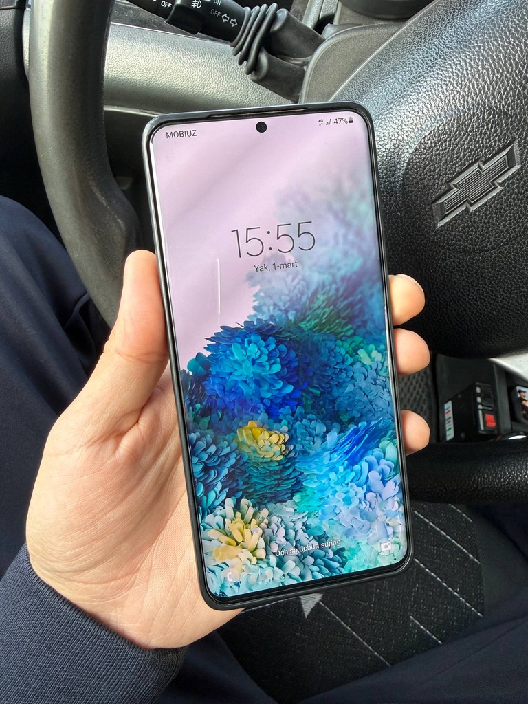 Samsung S20+ 128GB Qora — Orta holat image 1