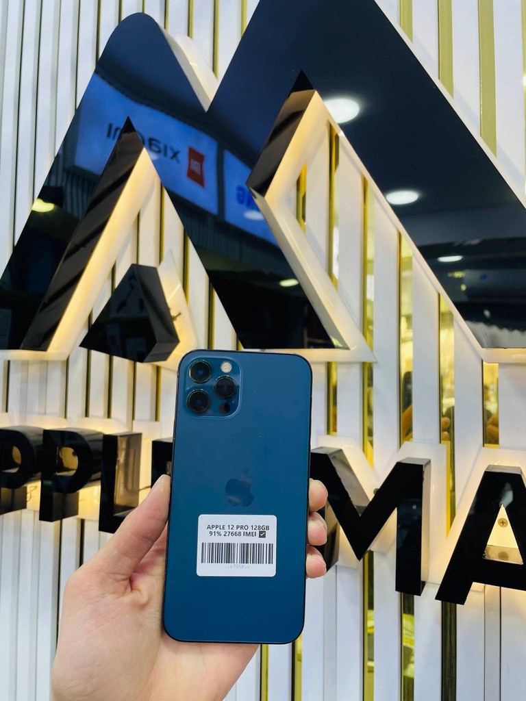 iPhone 12 Pro 128GB BLUE, 91% batareya, 30 kun garanti image 1