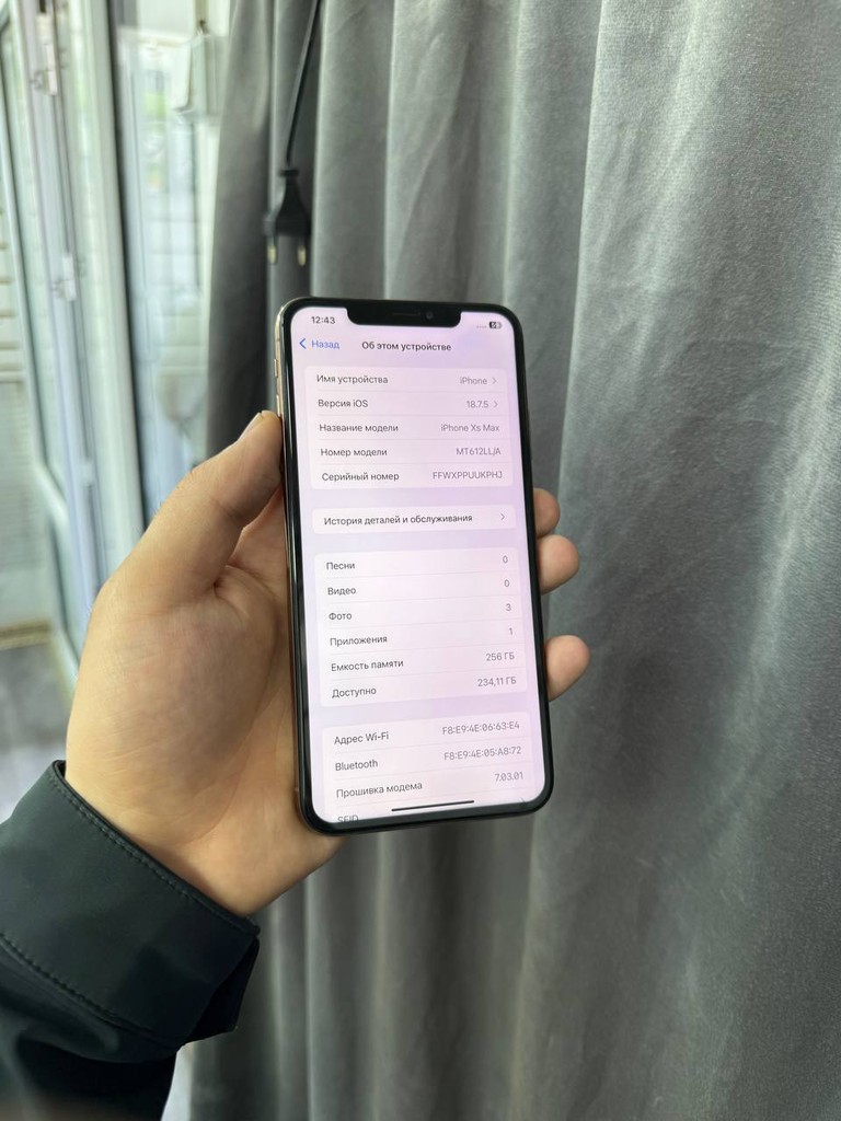 iPhone XS Max 256GB – USA region, 100% batareya, ideal holat image 3
