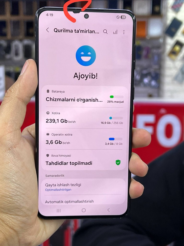 Samsung S21+ 5G 8/256GB, ideal holat image 2