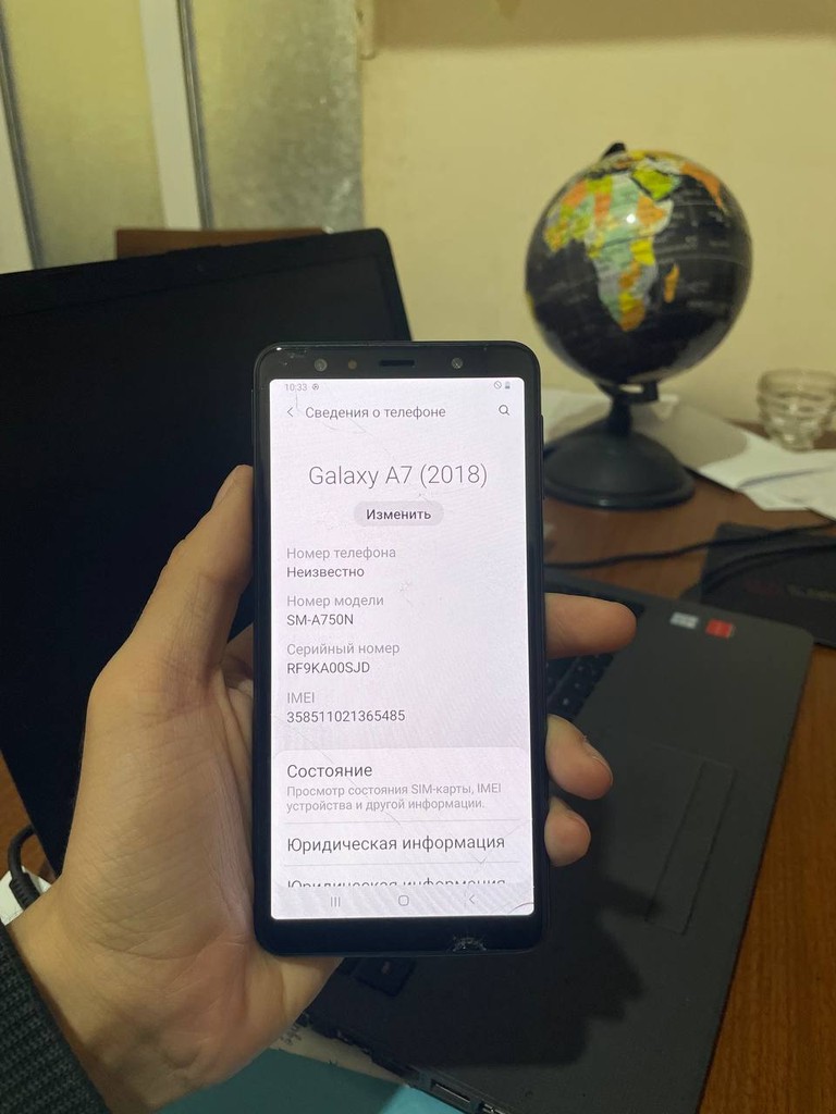 A7 2018 - 64 GB, qora, yaxshi holatda image 2