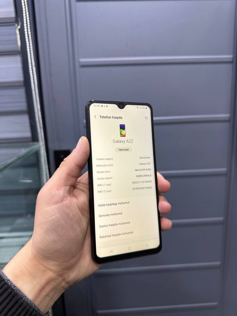 Samsung A22 - 4/64GB, 2 SIM, Yaxshi holat image 1