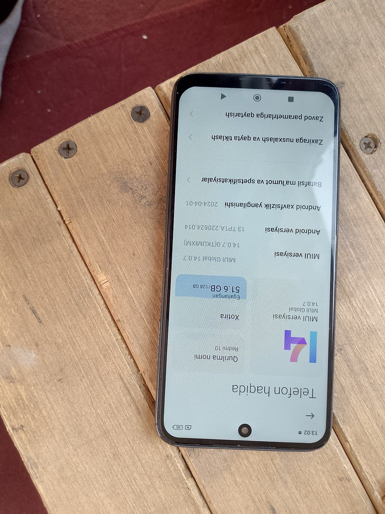 Redmi 10, 128 GB, 400 min batareya, o'rta holat image 1