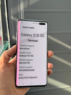 Samsung S10 5G, 8/256 GB, box+docs, 2 SIM, Namangan