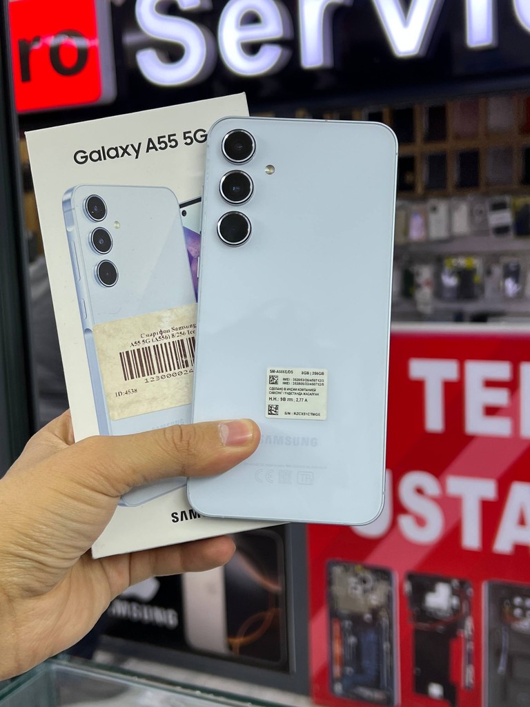 Samsung A55 5G - 8/256GB, To'liq komplekt image 1