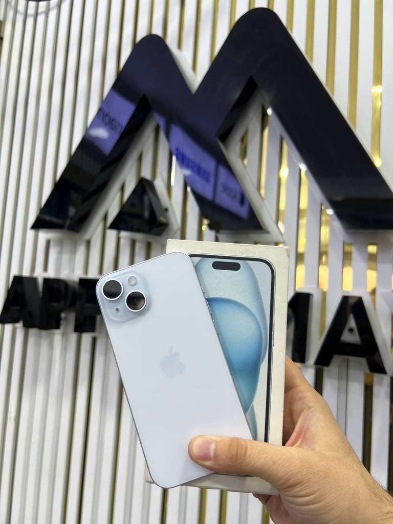 Applemax Apple 15, 128GB, Blue, 86% batt, 30 kun garanti image 1