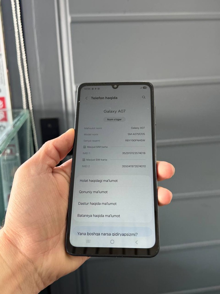 Samsung 07 4/128GB - Ideal holat image 1