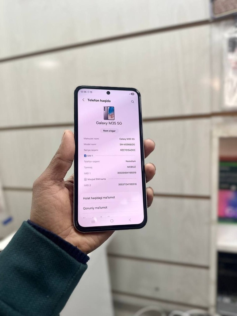Samsung Galaxy M35 5G - ishlayotgan, yaxshi holat image 1