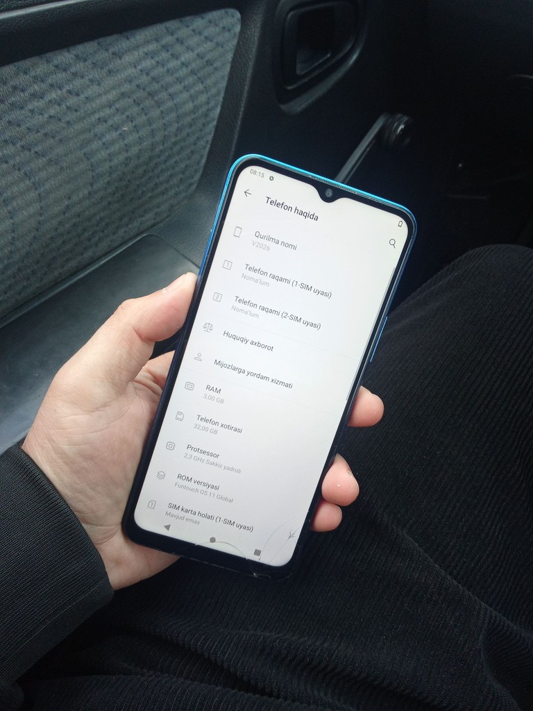 Vivo 26, 32GB, sensor singan joyi bor image 1