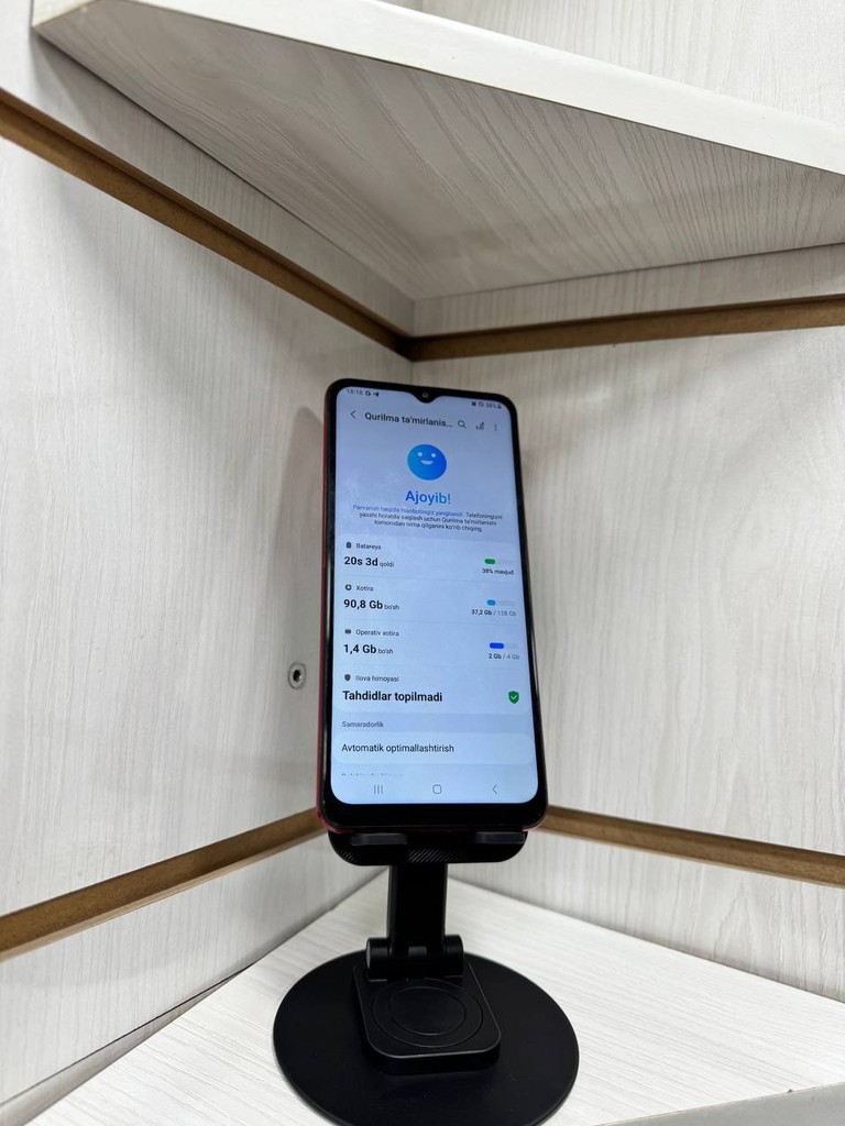 Samsung A32 5G - 128GB/4GB, qizil rang, barmoq izi ishlaydi image 2