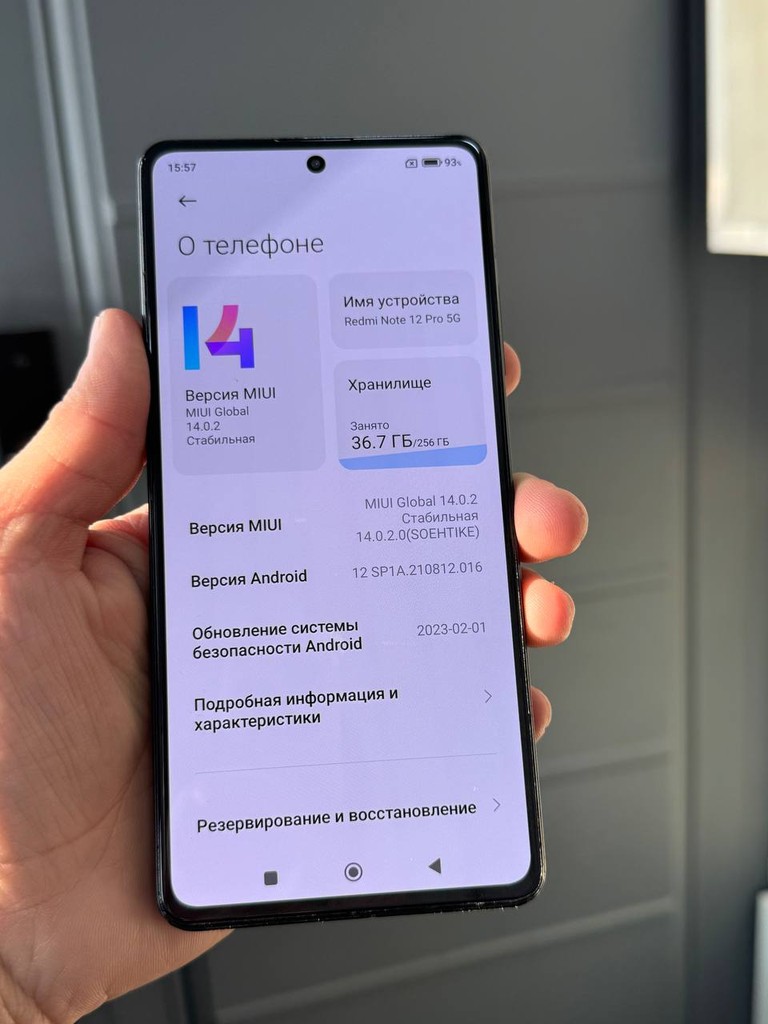 Redmi Note 12 Pro 5G — 8/256, Ideal holat, 1 hafta garantiya image 1