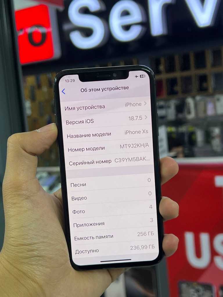 iPhone XS 256GB - 100% batareya, Face ID, rang rasmda image 2