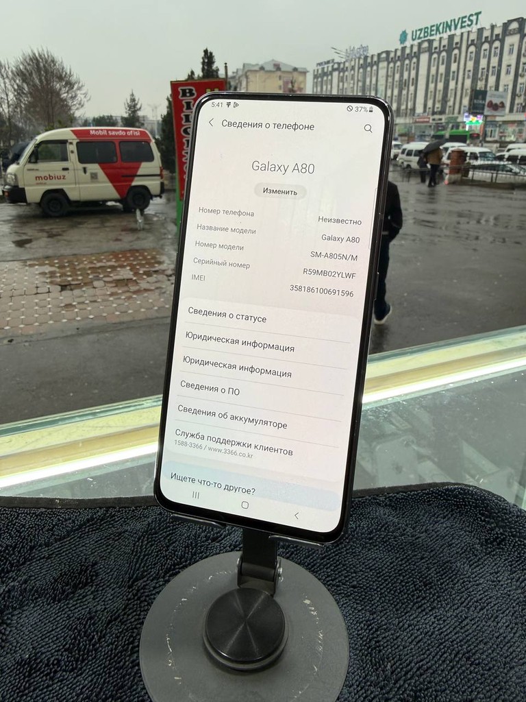 Samsung A80 - 128GB, rasmdagi rang, 1 hafta garantiya image 1